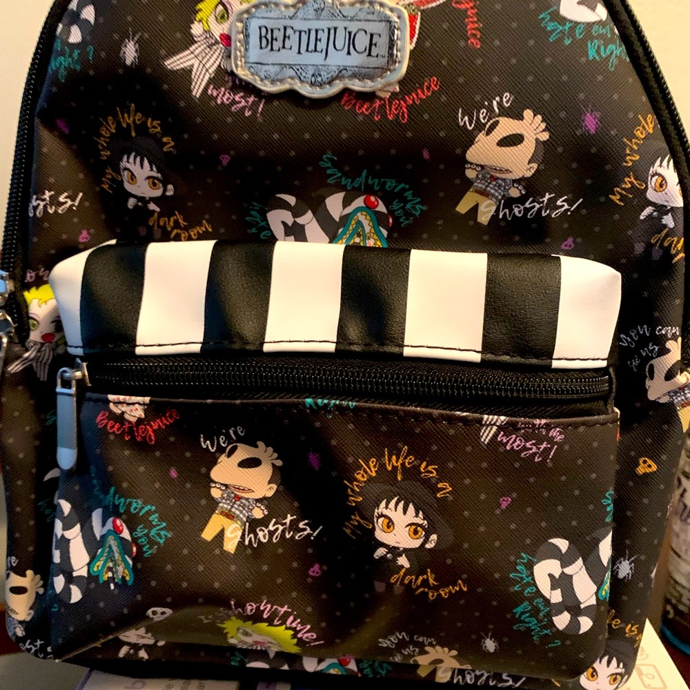 Brand-new Beetlejuice backpack.